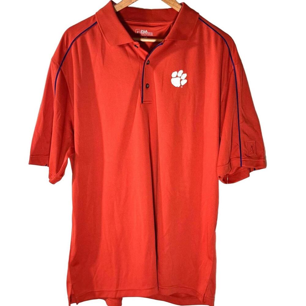 Clemson Polo Men's XL NWT Tigers Embroidered Golf Shirt Performance‎ PGA Tour